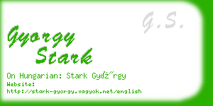 gyorgy stark business card